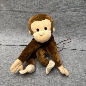 Vintage Curious George Kids Purse Plush Monkey Cartoon Book Series